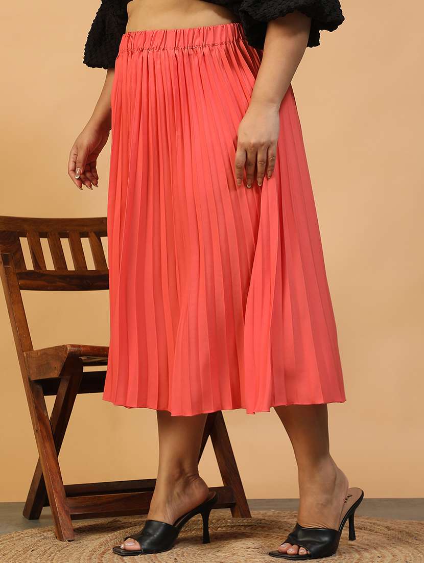 women plus size solid mid rise skirt - 22082573 -  Standard Image - 2