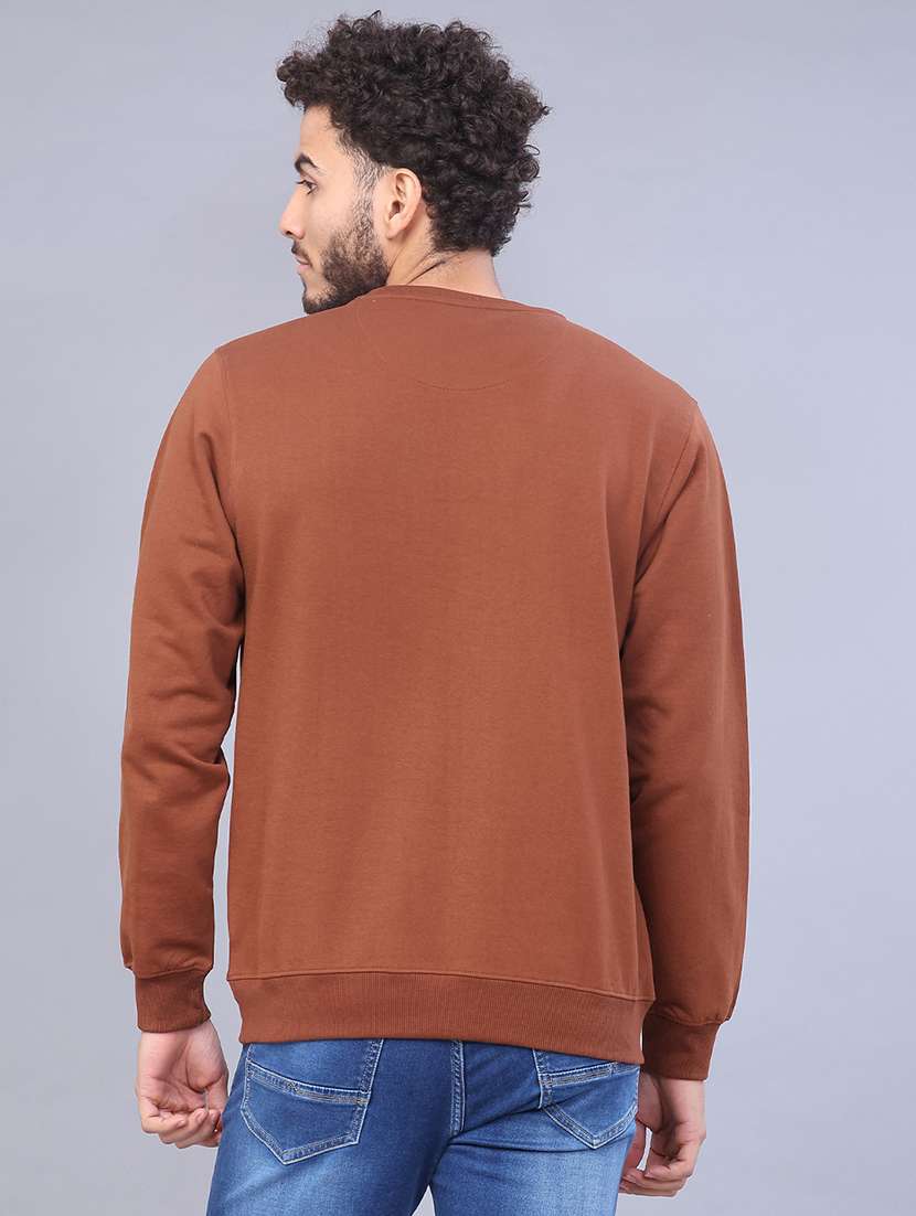 men solid long sleeve sweatshirt - 22082725 -  Standard Image - 2