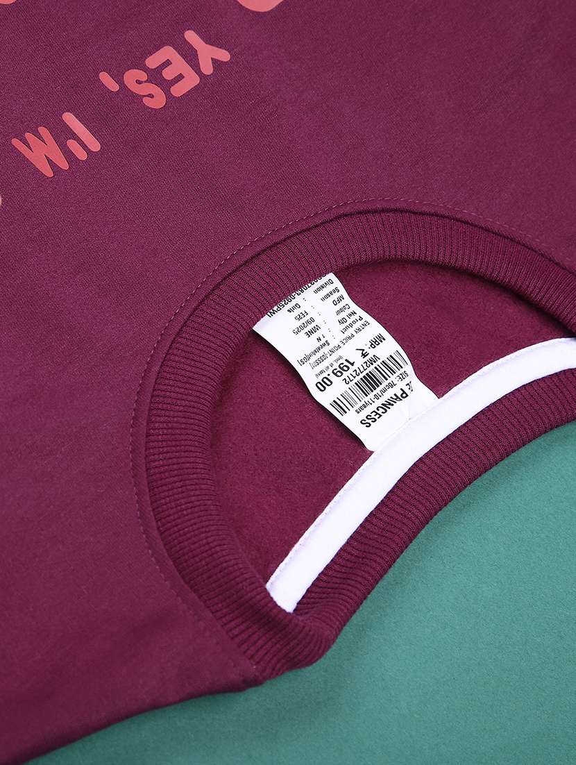 girls round neck long sleeve sweatshirt - 22082750 -  Standard Image - 2