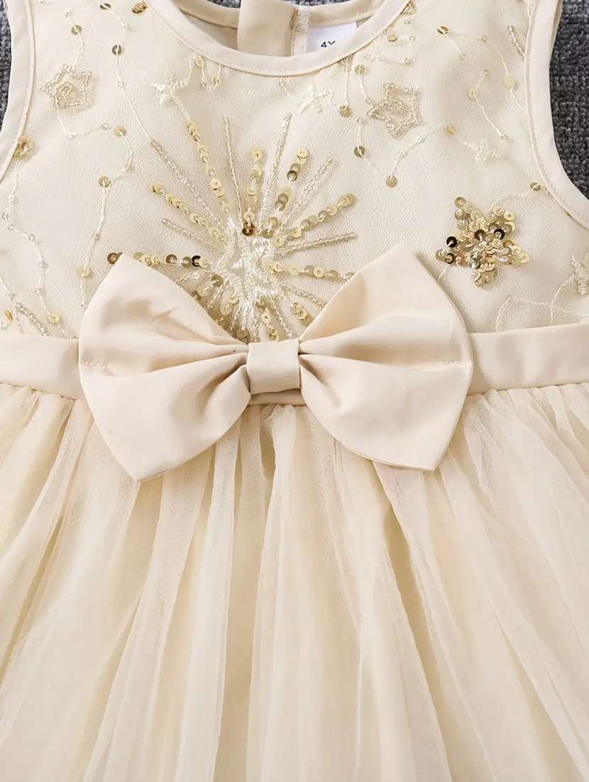girls emebllished sleeveless flared dress - 22083160 - Standard Image - 2