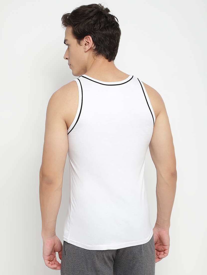 white 100% cotton vest - 22083208 -  Standard Image - 2