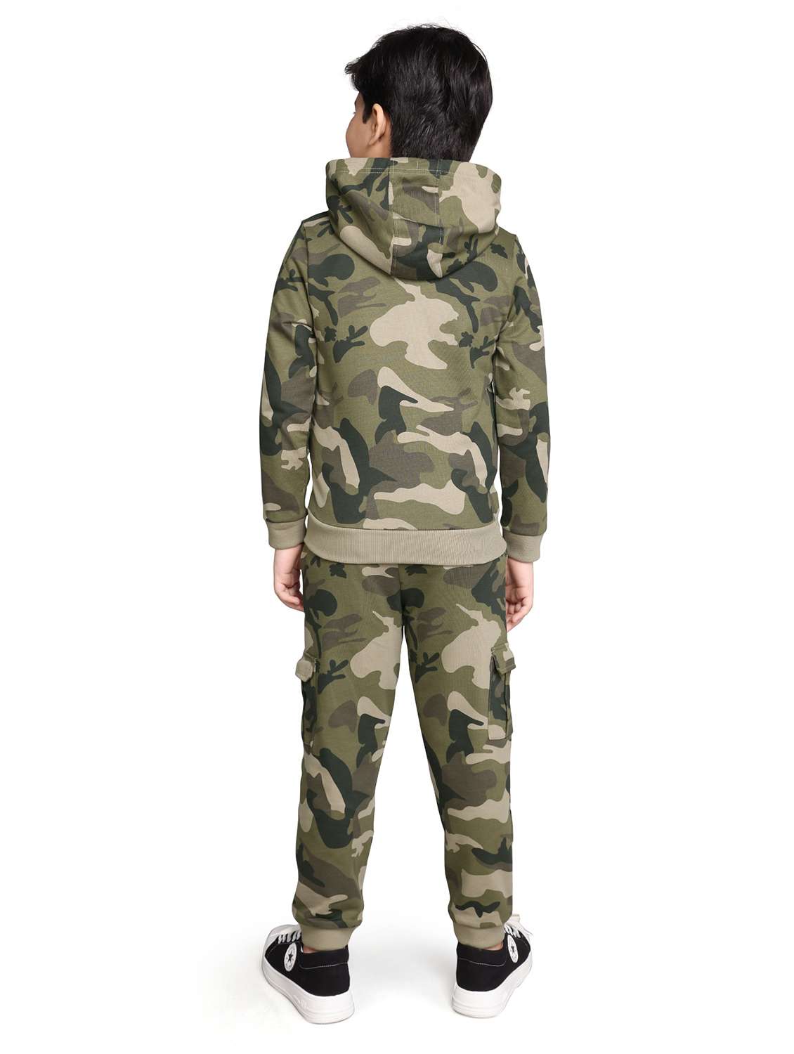 boys printed long sleeve hooded full length sets - 22083255 - Standard Image - 2
