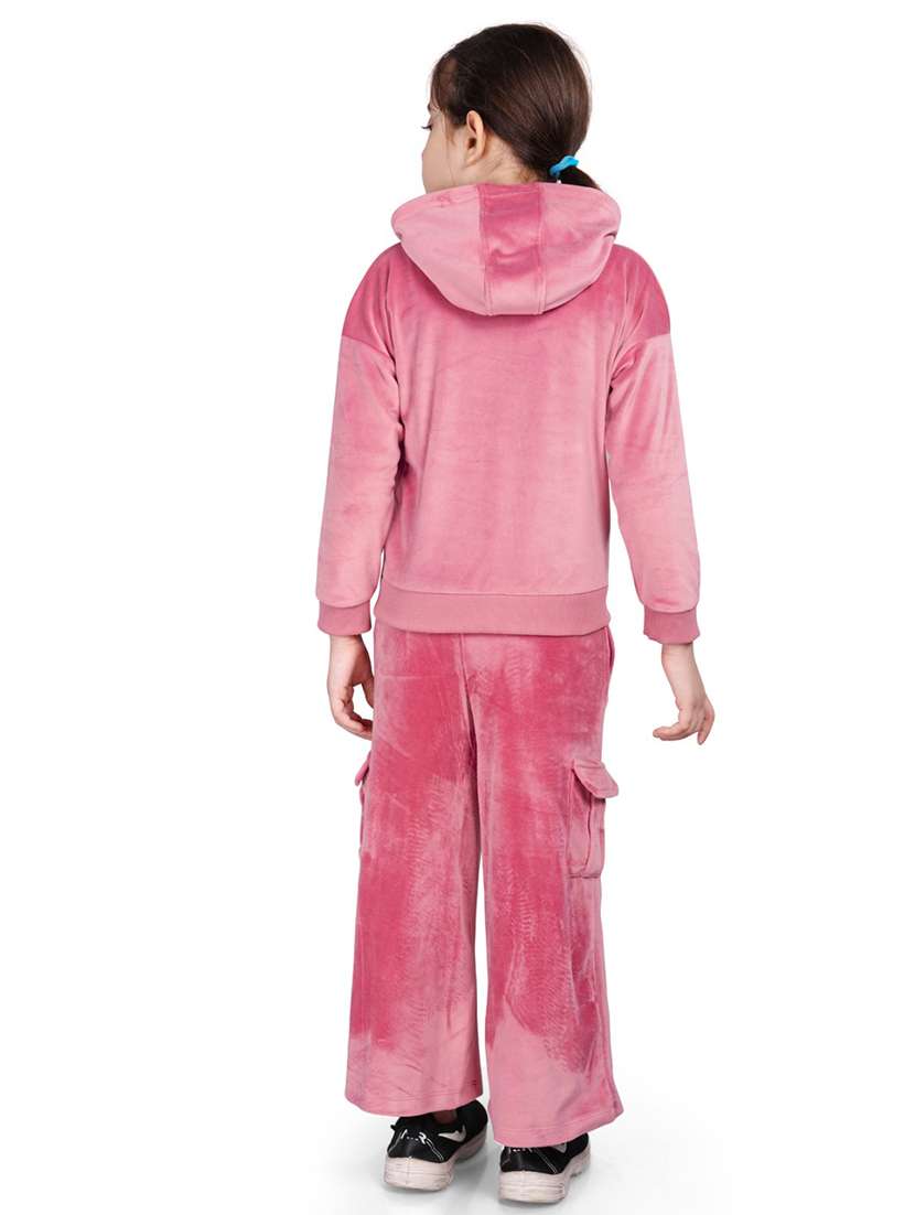 boys solid long sleeve hooded full length sets - 22083264 - Standard Image - 2
