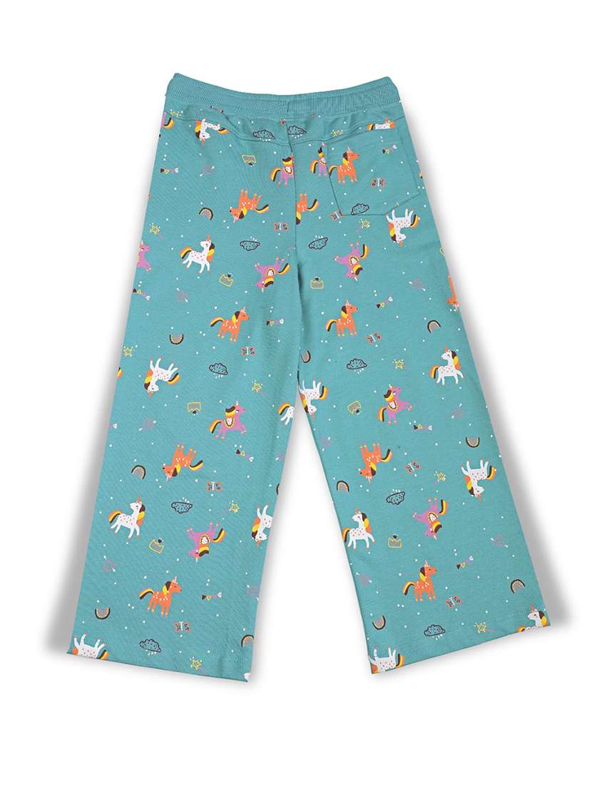 girls printed mid rise palazzo - 22083288 - Standard Image - 2