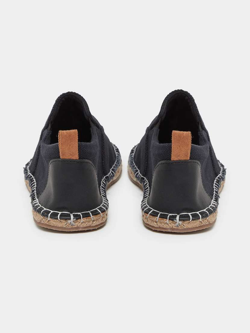 men black slip on espadrille - 22083430 - Standard Image - 2