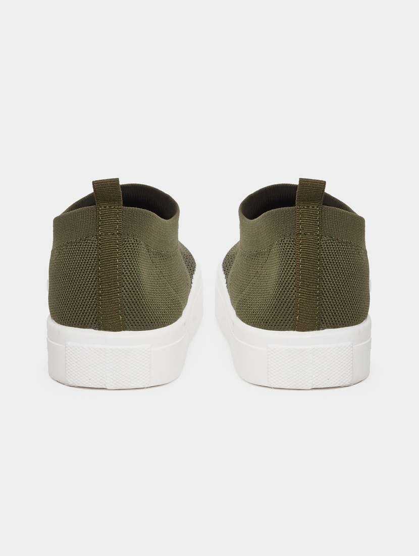 men solid slip on casual shoe - 22083439 - Standard Image - 2