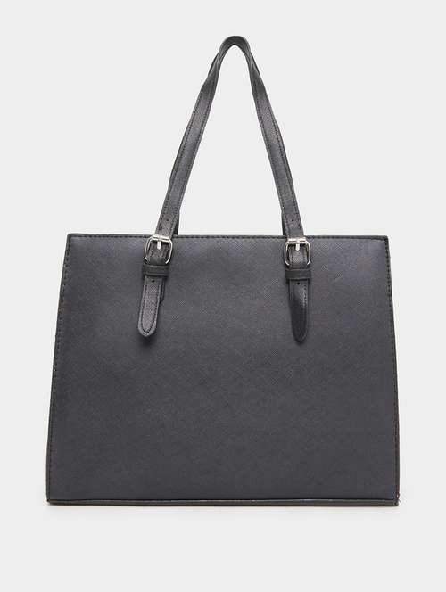women black solid handbag - 22083467 -  Standard Image - 0