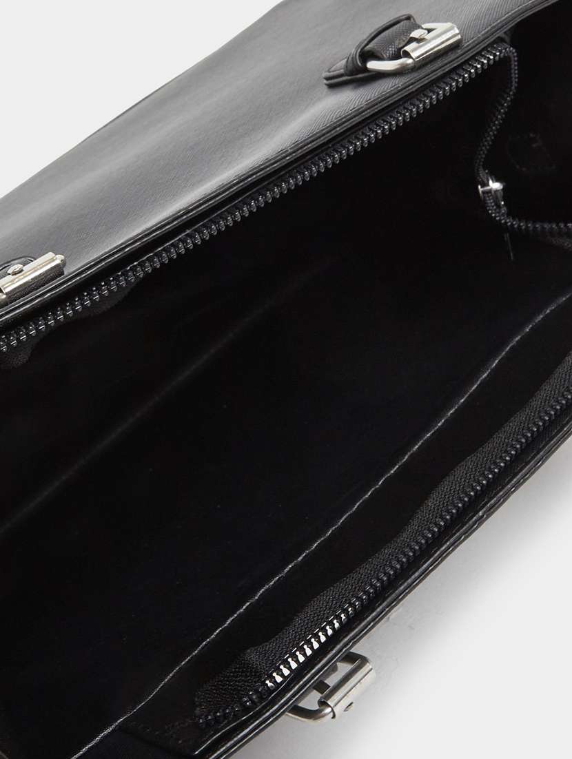 women black solid handbag - 22083467 - Standard Image - 2