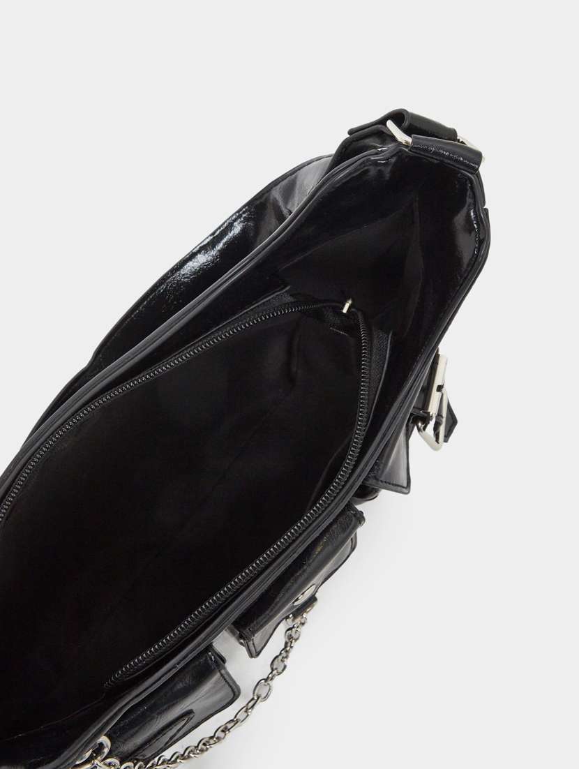 women black solid handbag - 22083468 - Standard Image - 2