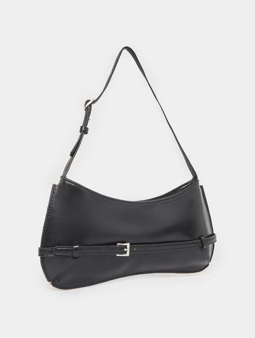 women black solid handbag - 22083469 -  Standard Image - 0