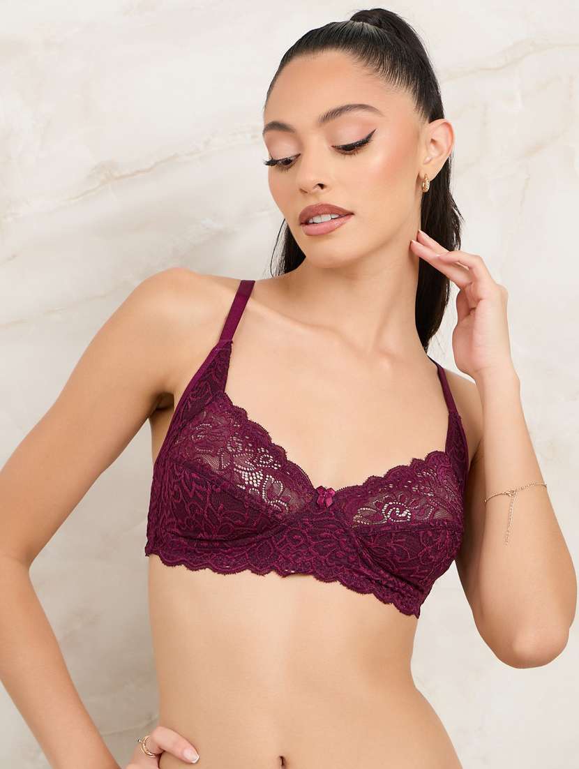 women pack of 2 solid lace regular bra - 22083526 -  Standard Image - 2