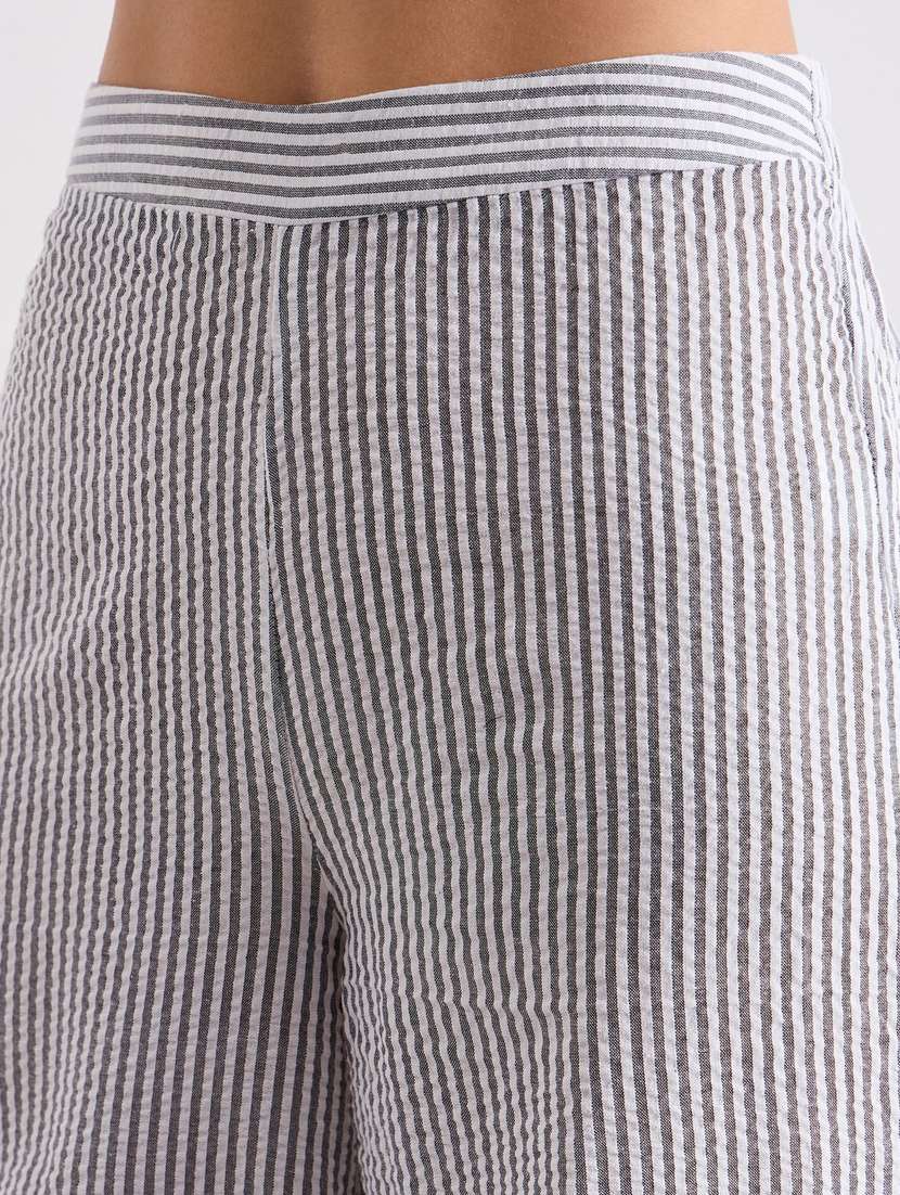 women striped top and trouser co-ord set - 22083534 -  Standard Image - 7