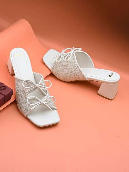 women solid  slip on block heel sandal - 22083536 -  Standard Image - 0