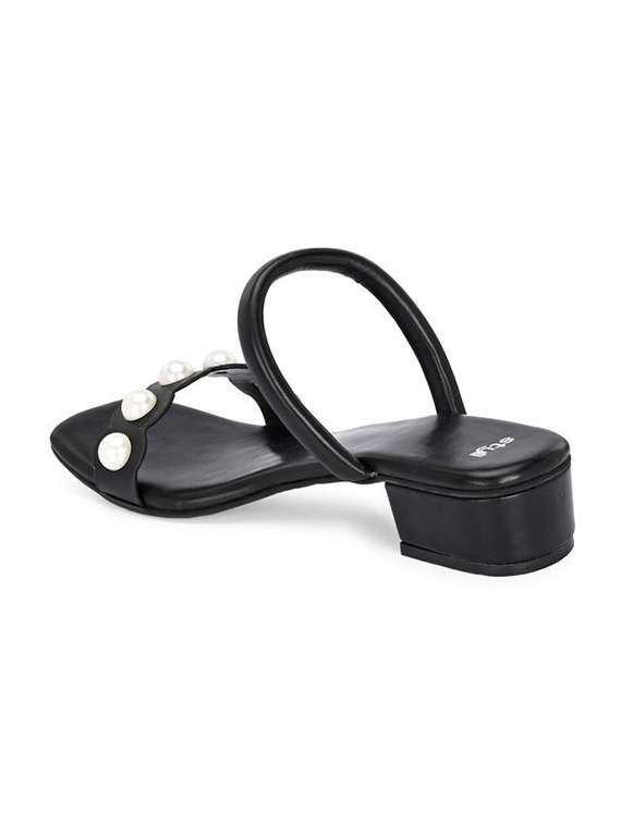 women embellished block heel slip on sandal - 22083537 - Standard Image - 2