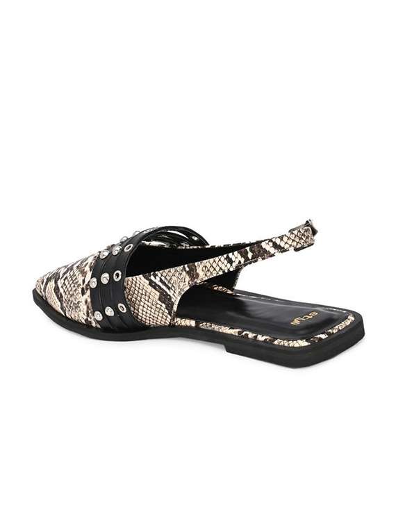 women animal print back strap flats - 22083539 - Standard Image - 2