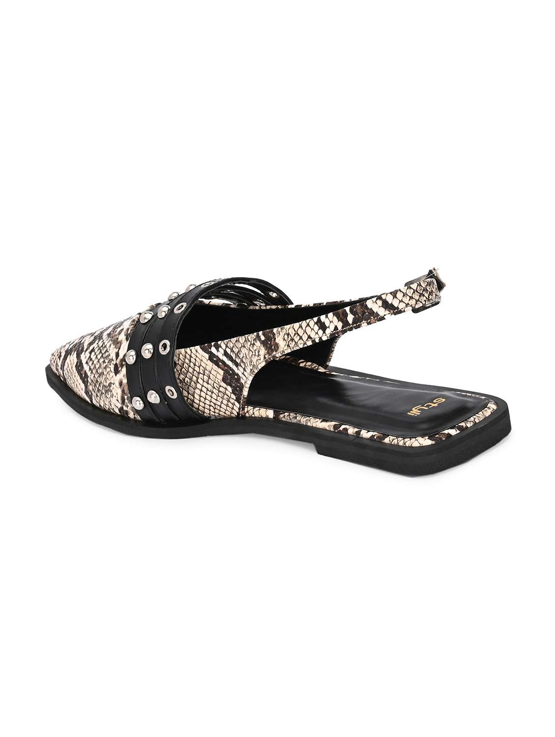 women animal print back strap flats - 22083539 -  Standard Image - 2