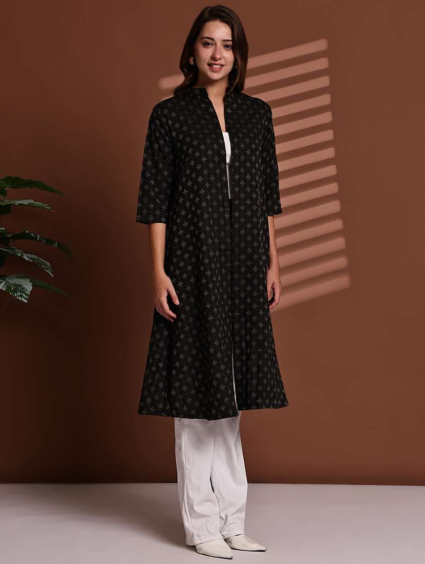 black cotton shrug - 22084524 -  Standard Image - 2