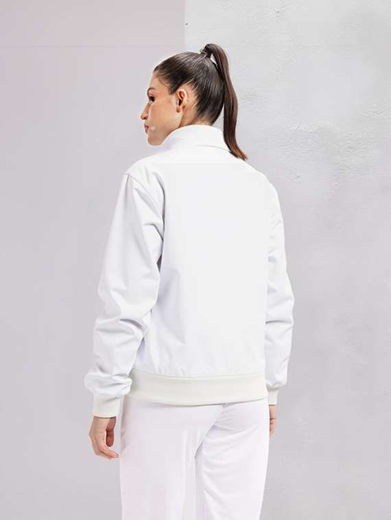 women white solid long sleeve bomber jacket - 22084560 - Standard Image - 2