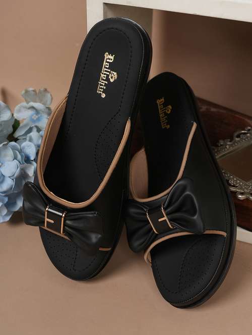 women solid slip on wedges - 22084623 - Standard Image - 0