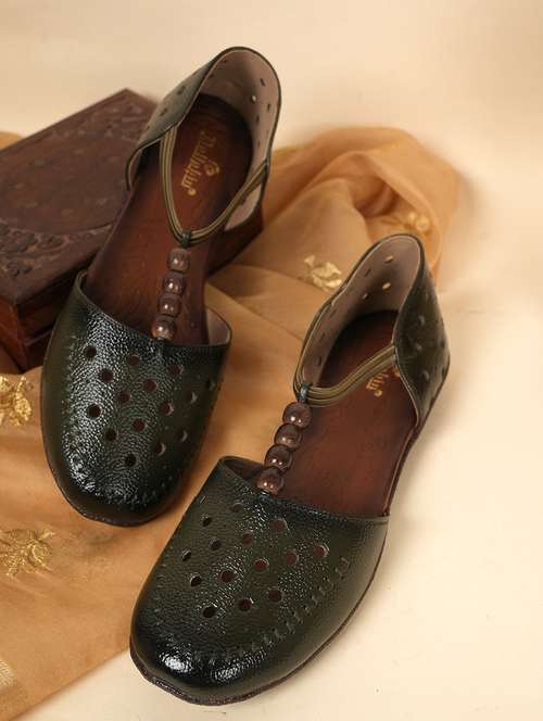 women green slip on sandal - 22084651 - Standard Image - 0
