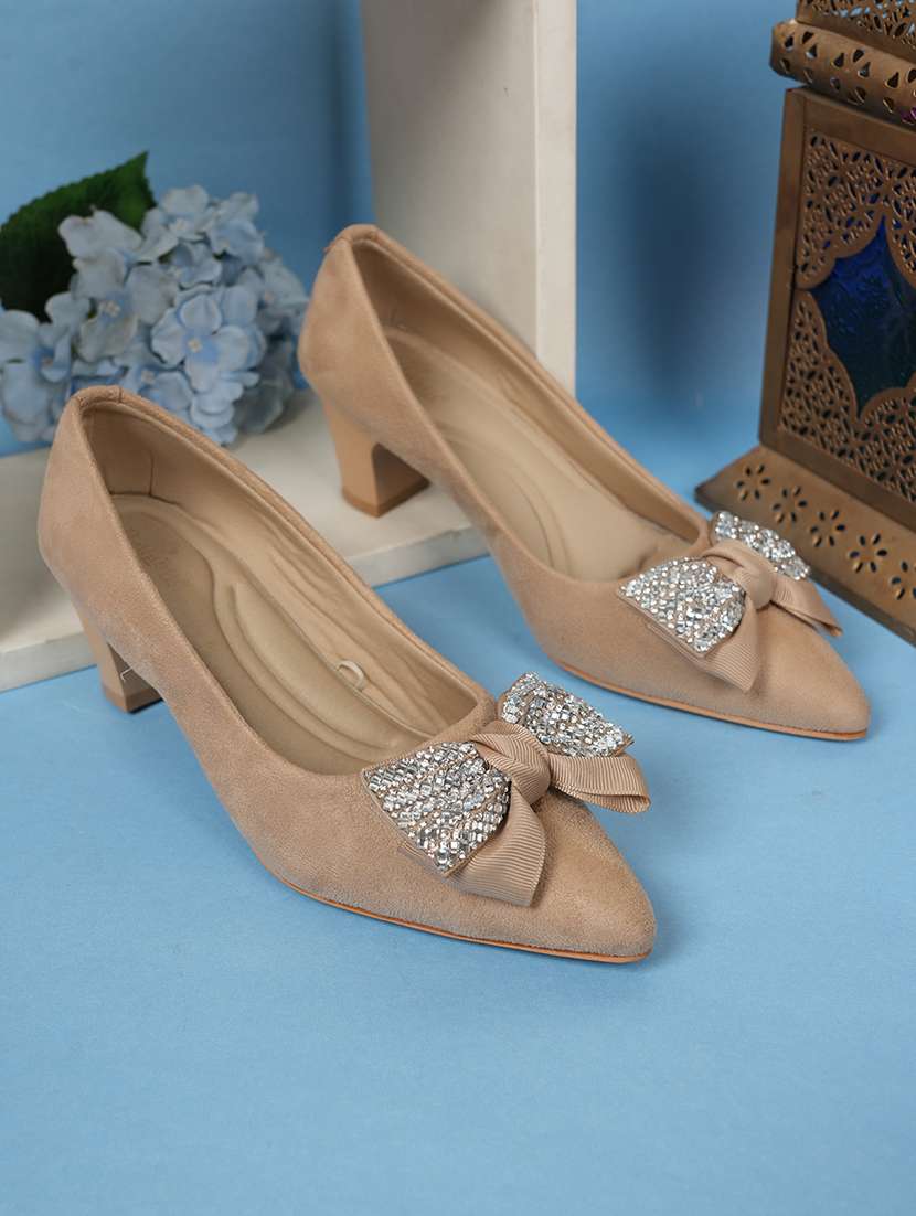 women beige slip on pump - 22084671 -  Zoom Image - 0