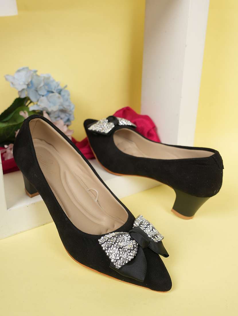 women black slip on pump - 22084672 - Zoom Image - 0