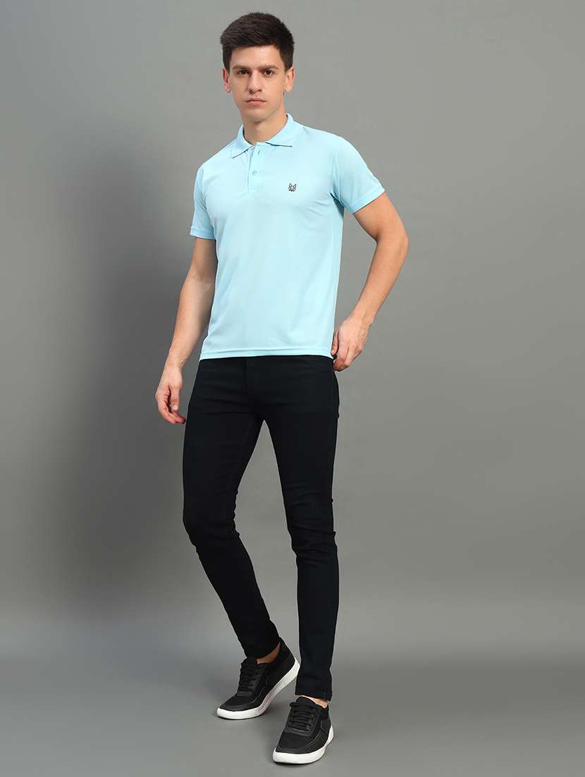 men solid short sleeve regular fit polo t-shirt - 22084675 -  Standard Image - 2