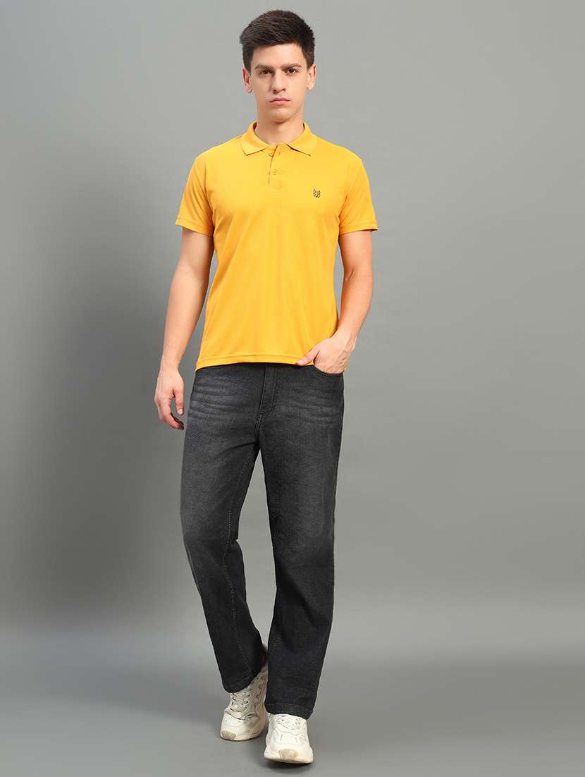 men solid short sleeve regular fit polo t-shirt - 22084678 -  Standard Image - 2