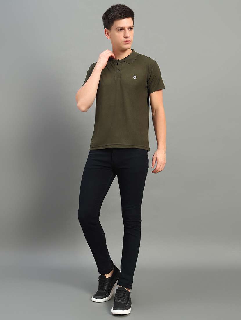 men solid short sleeve regular fit polo t-shirt - 22084679 -  Standard Image - 2