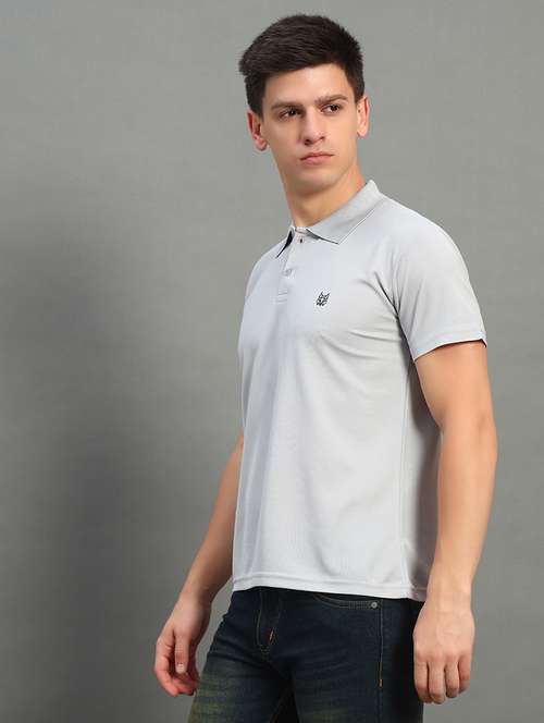 men solid short sleeve regular fit polo t-shirt - 22084683 - Standard Image - 0