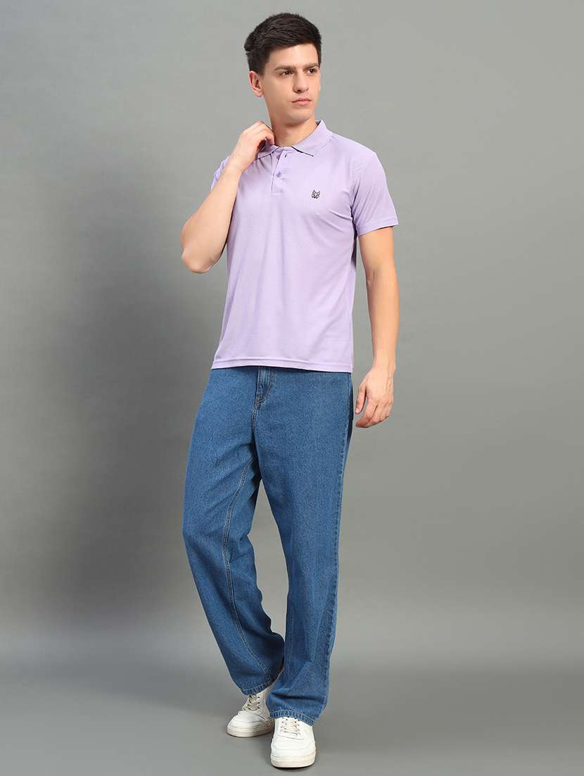 men solid short sleeve regular fit polo t-shirt - 22084690 -  Standard Image - 2