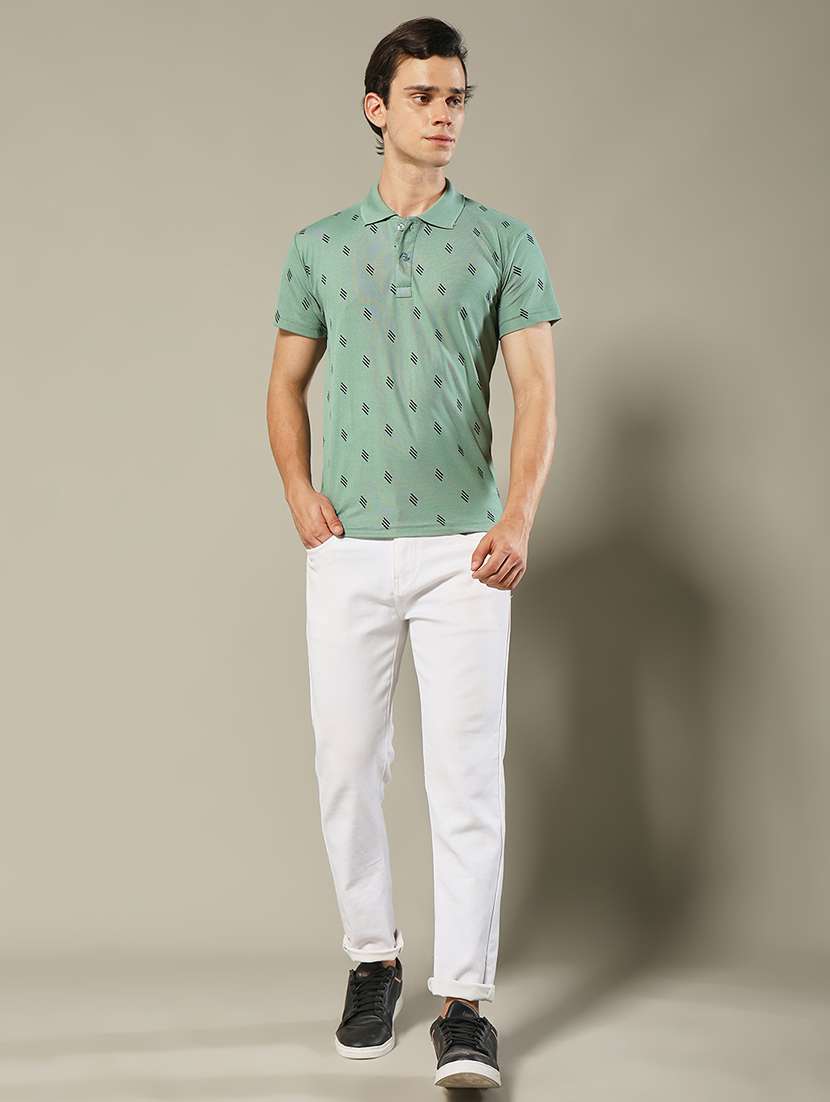 men printed short sleeve regular fit polo t-shirt - 22084714 - Standard Image - 2