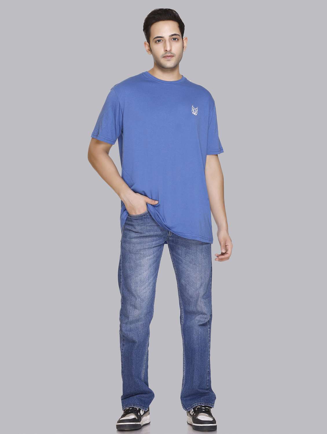 men back print round neck regular fit t-shirt - 22084730 - Standard Image - 2