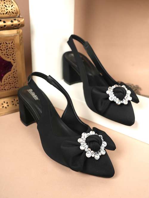 women solid back strap block heel sandals - 22084741 -  Standard Image - 0