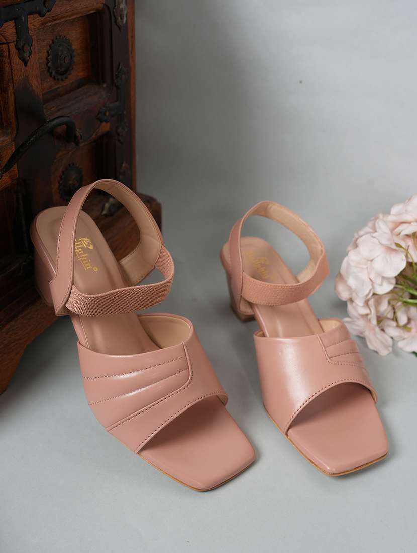 women solid back strap block heel sandals - 22084752 -  Zoom Image - 0