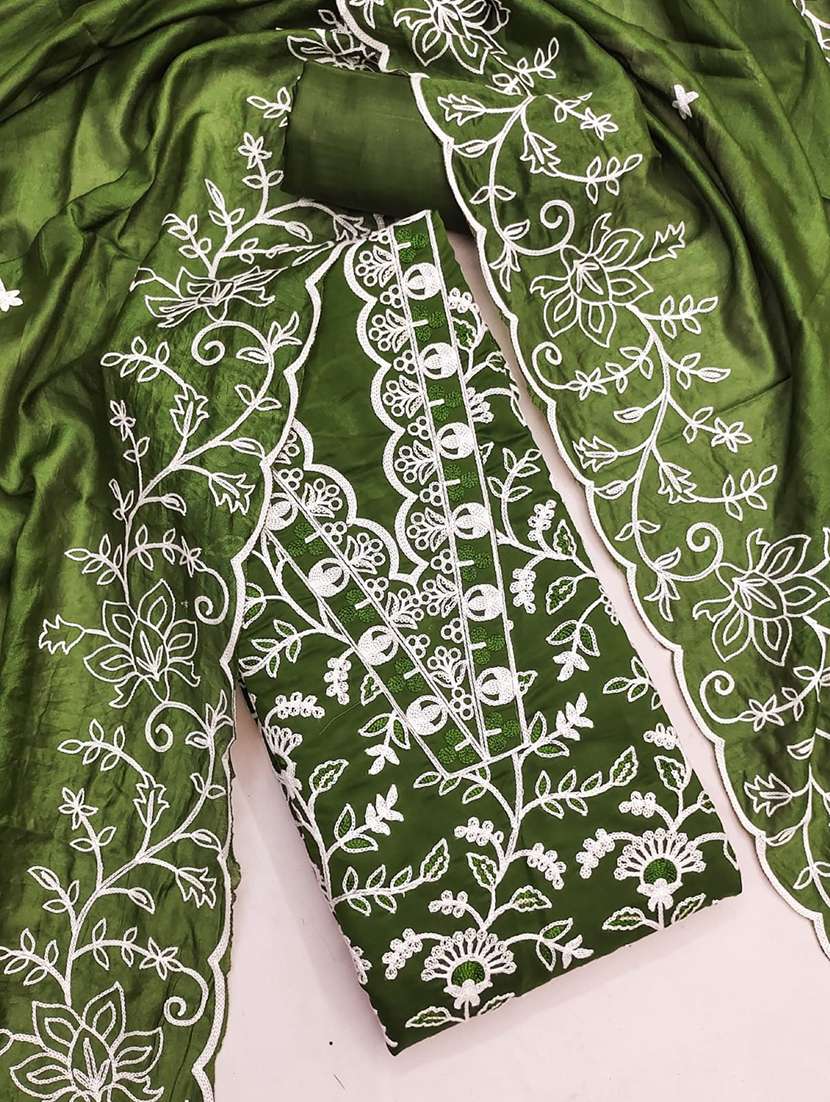 women solid with work unstitched suit set - 22084782 -  Standard Image - 2