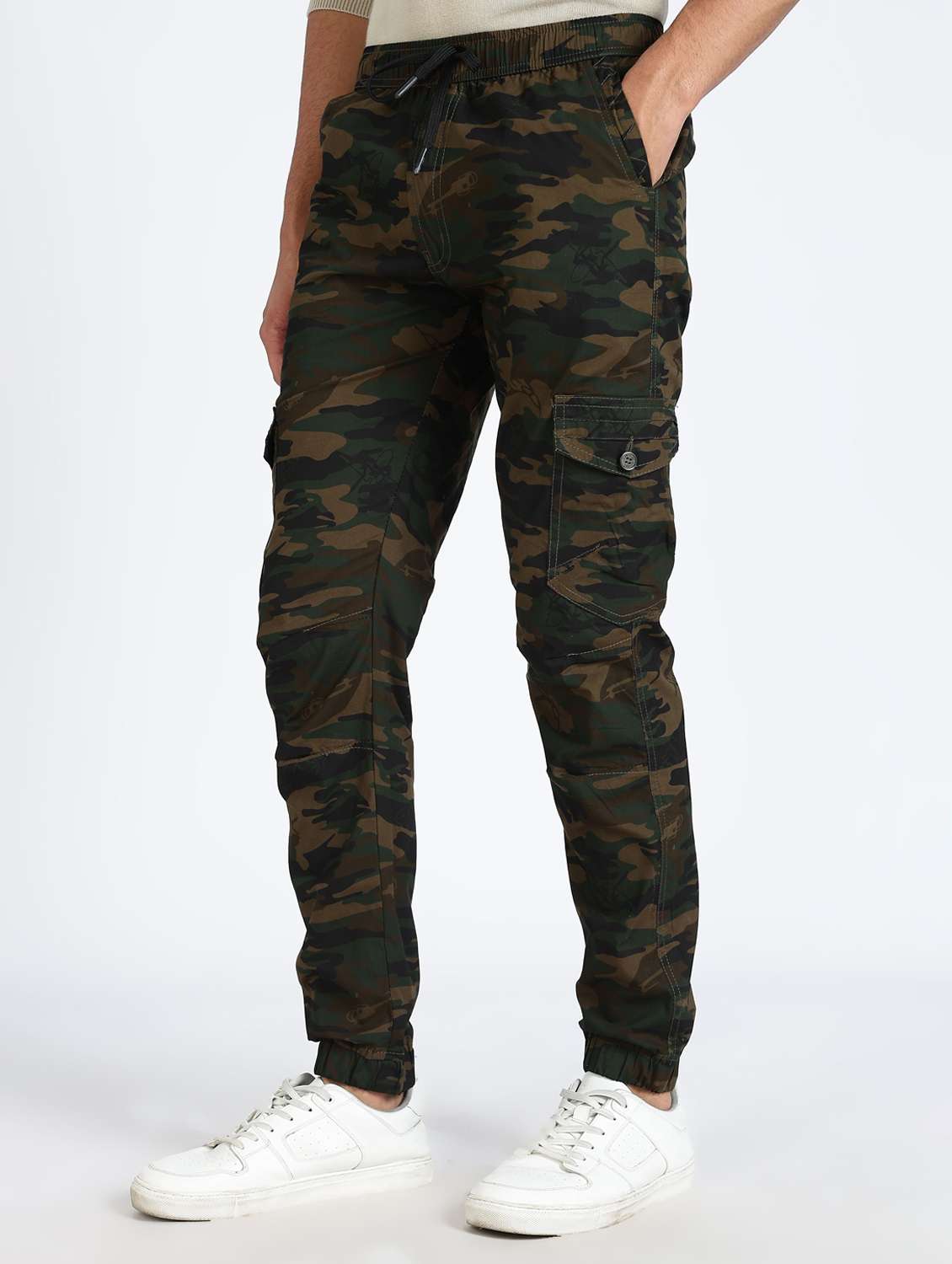 men camouflage mid rise regular fit jogger - 22084823 -  Standard Image - 2