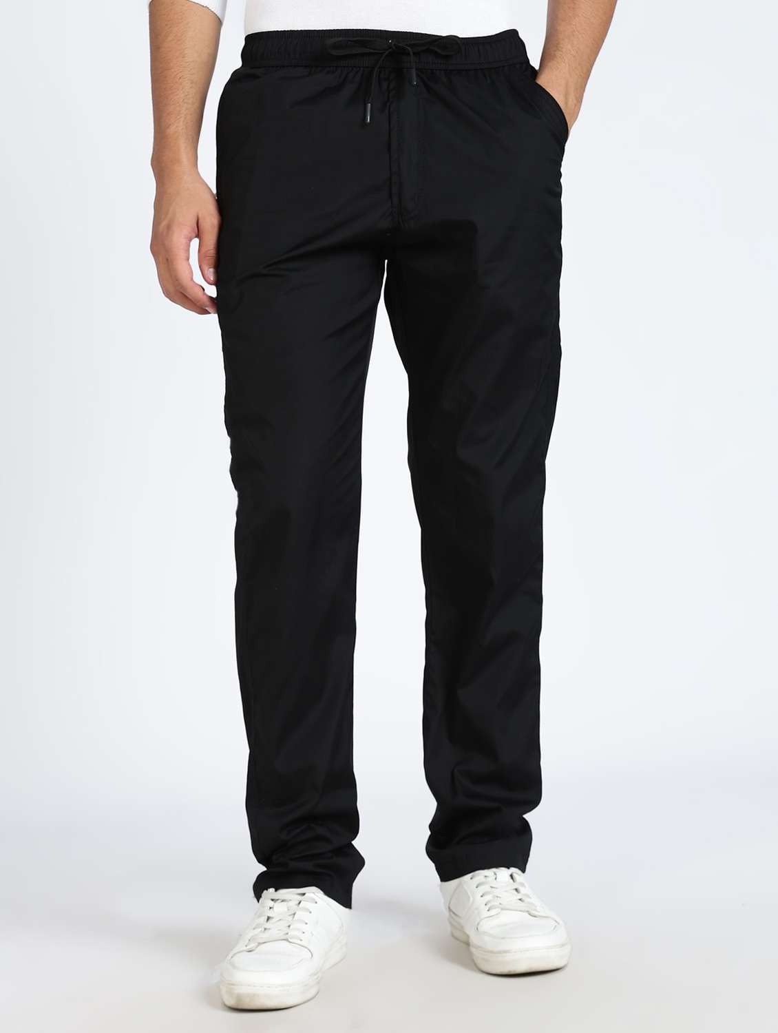 men solid mid rise chinos casual trouser - 22084854 - Zoom Image - 0
