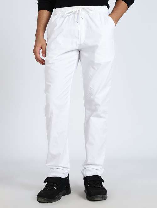 men solid mid rise chinos casual trouser - 22084863 - Standard Image - 0