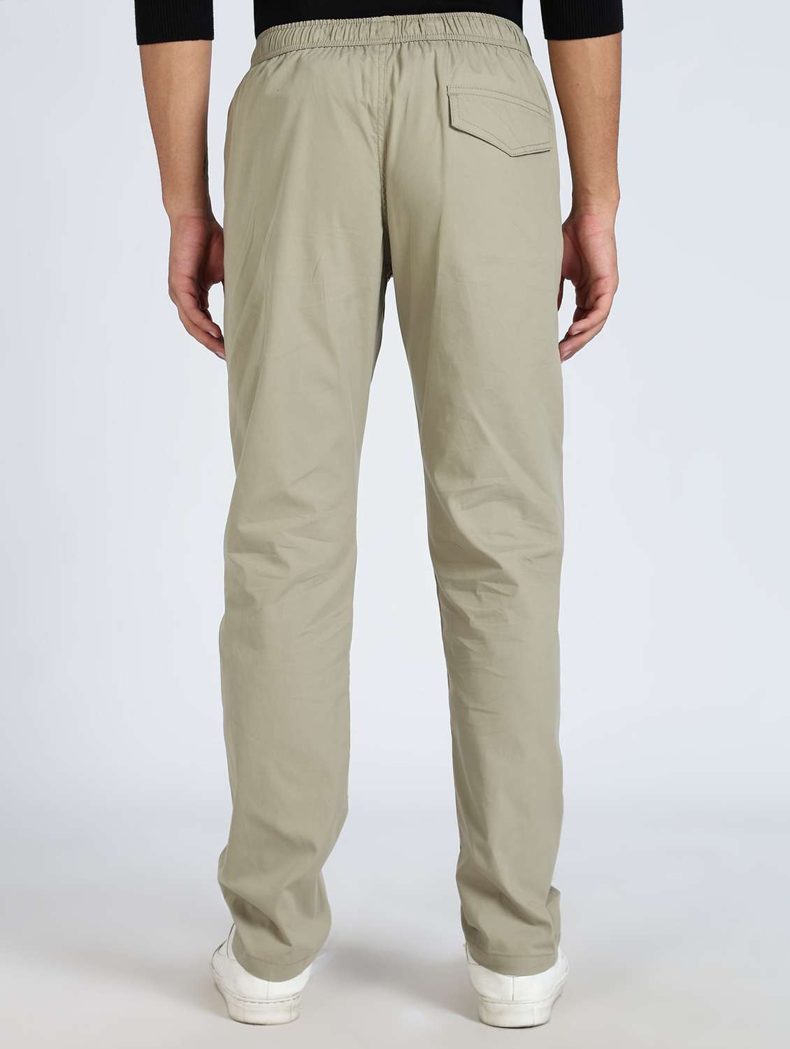 men solid mid rise chinos casual trouser - 22084868 -  Standard Image - 2