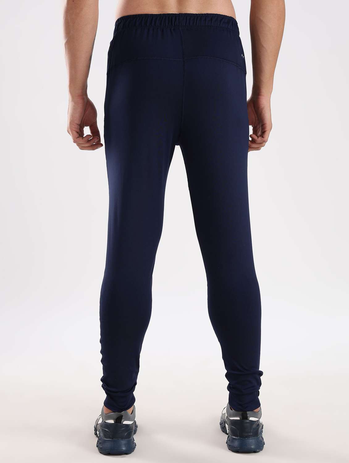 men solid mid rise full length track pant - 22085071 -  Standard Image - 2