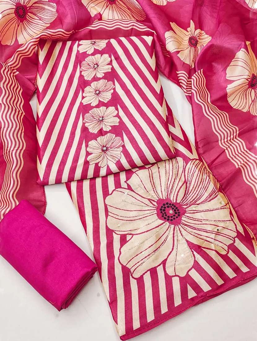 women printed unstitched suit set - 22085120 -  Standard Image - 2