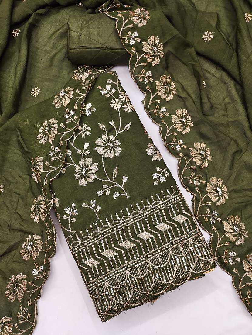 women solid with work unstitched suit set - 22085127 -  Standard Image - 2