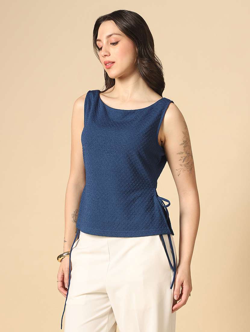 women solid sleeveless regular top - 22085213 -  Zoom Image - 0