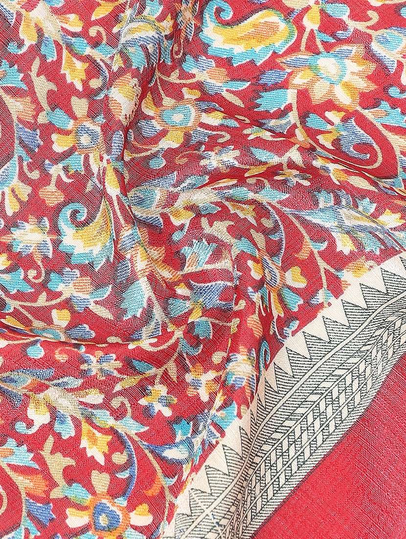 floral print silk dupatta casual wear - 22085225 - Standard Image - 2