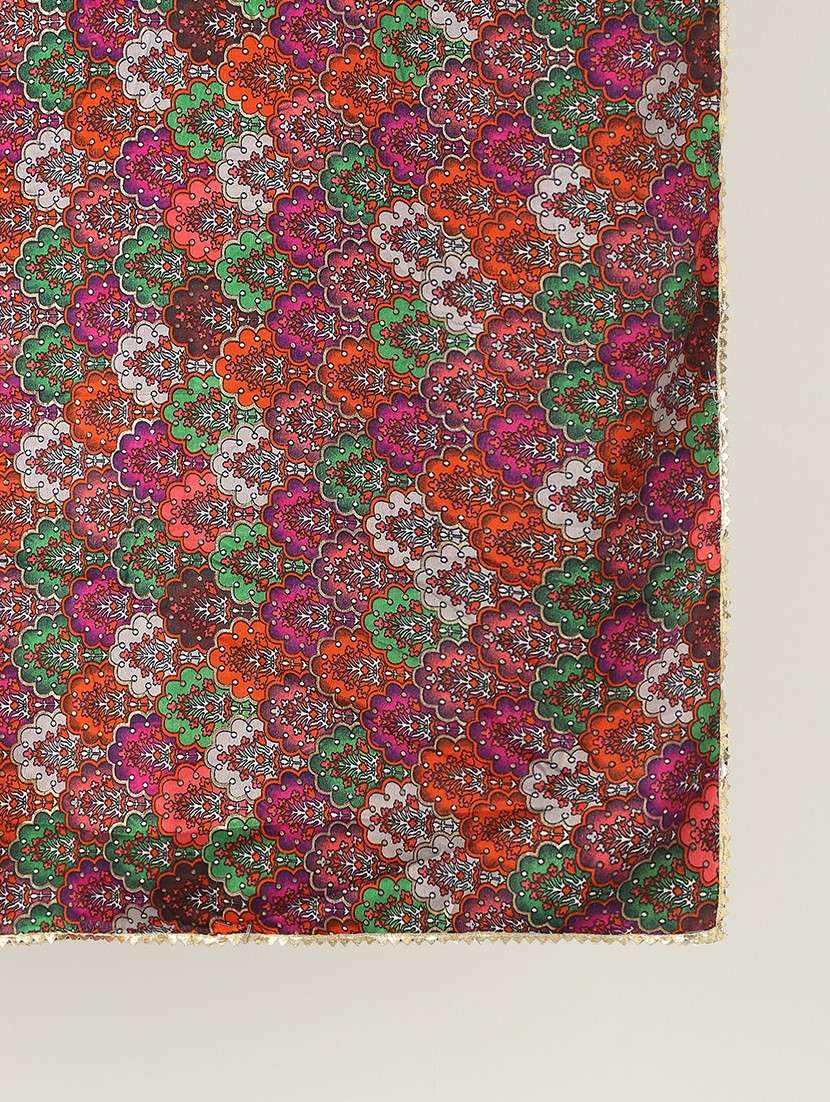 women printed festive wear dupatta - 22085237 - Standard Image - 2