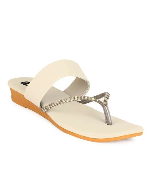 women solid slip on flat sandals - 22085250 -  Standard Image - 0