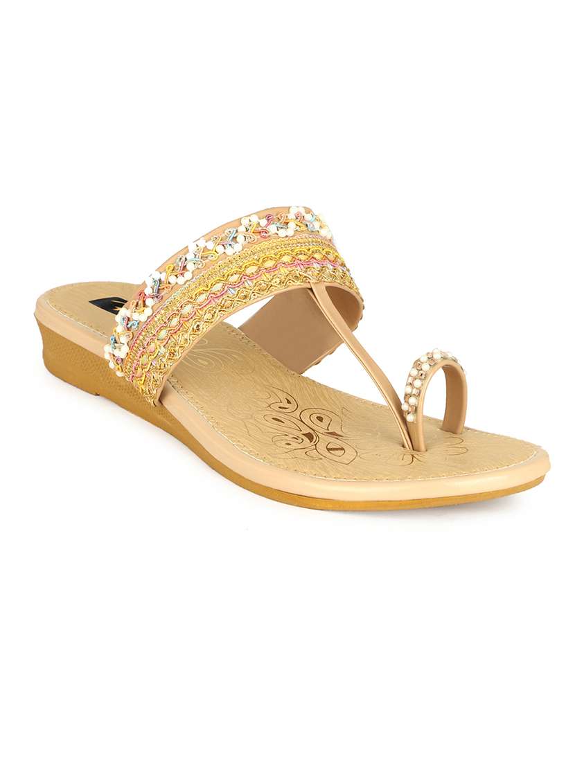 women one toe slip on flat sandals - 22085256 - Zoom Image - 0