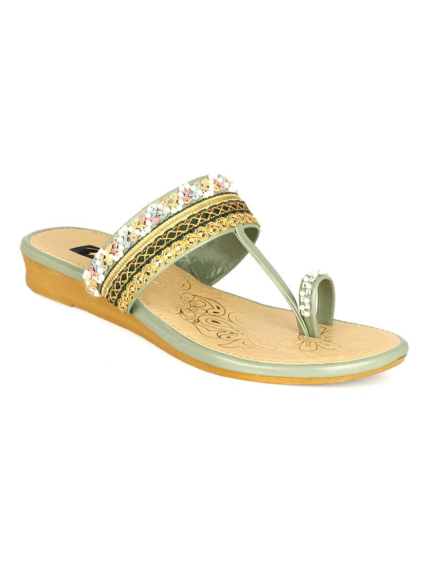 women one toe slip on flat sandals - 22085258 - Zoom Image - 0