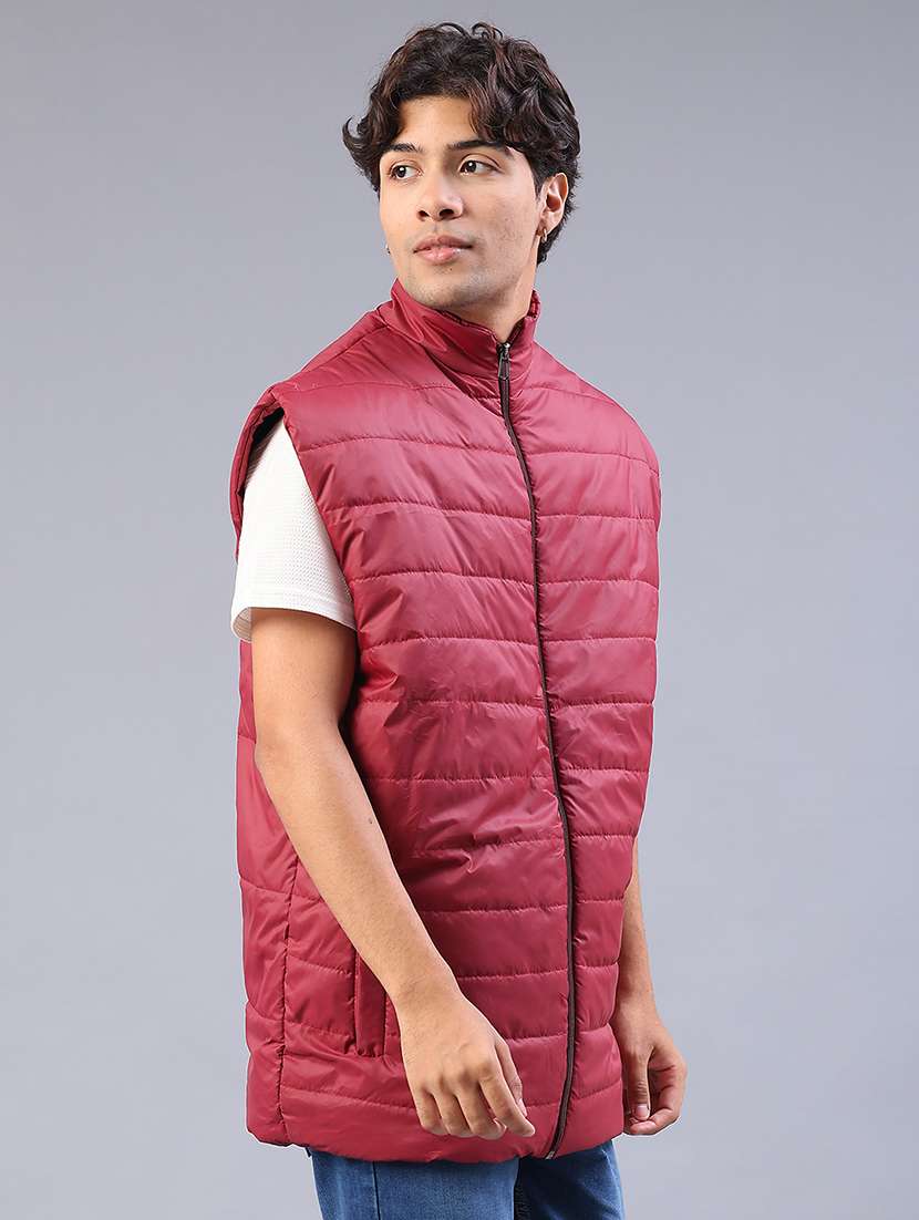men solid sleeveless lightweight puffer jacket - 22085288 -  Standard Image - 2